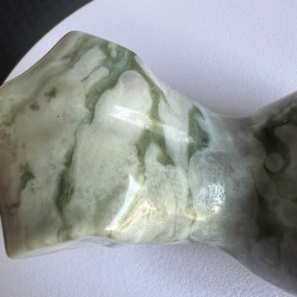 Moss Agate Crystal Female Body Carving (#3) - Picture 12 of 14